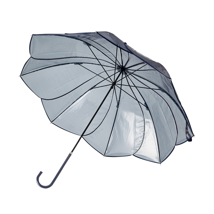 Clear Umbrella Color Piping Long Umbrella 58cm Gray