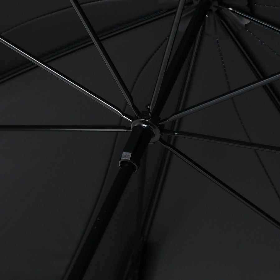 遮光 バイカラーパイピング 長傘 58cm ネイビー（晴雨兼用）