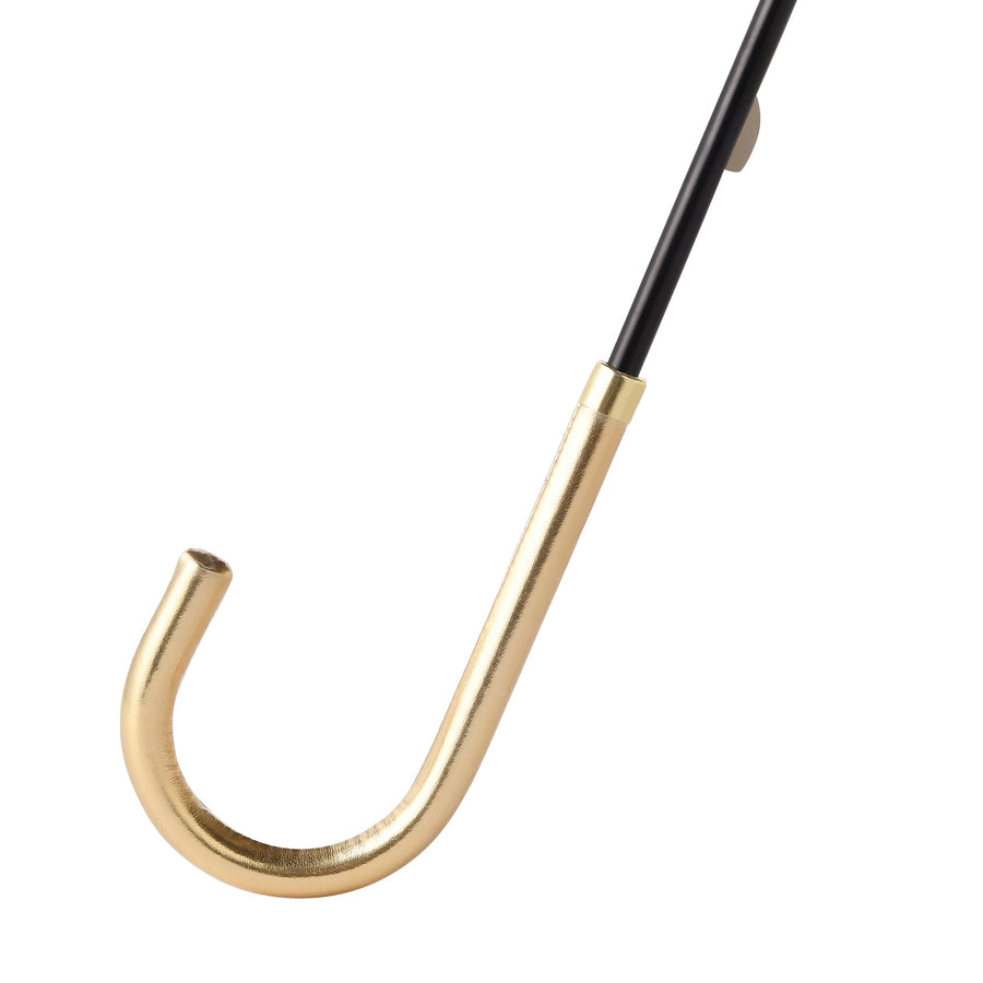 遮光 ドットグリッターヒートカット 長傘 58cm ブラック（晴雨兼用）