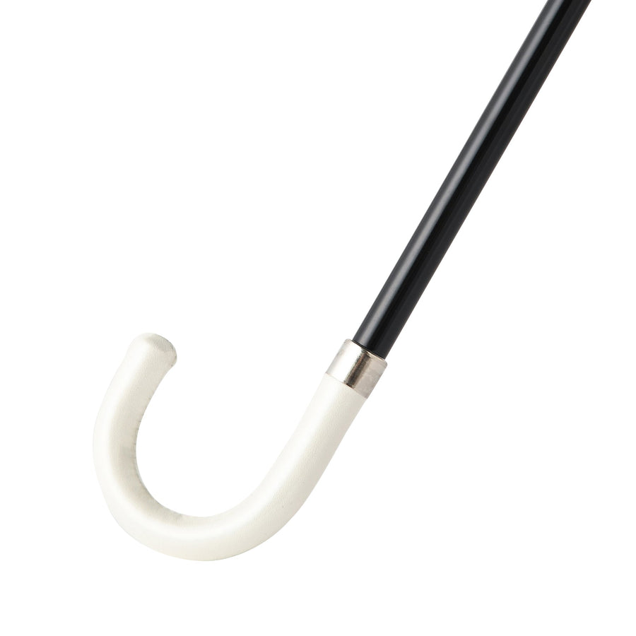 遮光 ウェーブパイピング 折りたたみ傘 50cm ブラック（晴雨兼用）