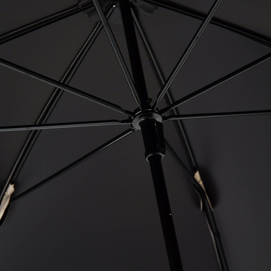 遮光 ウェーブパイピング 長傘 58cm ベージュ（晴雨兼用）