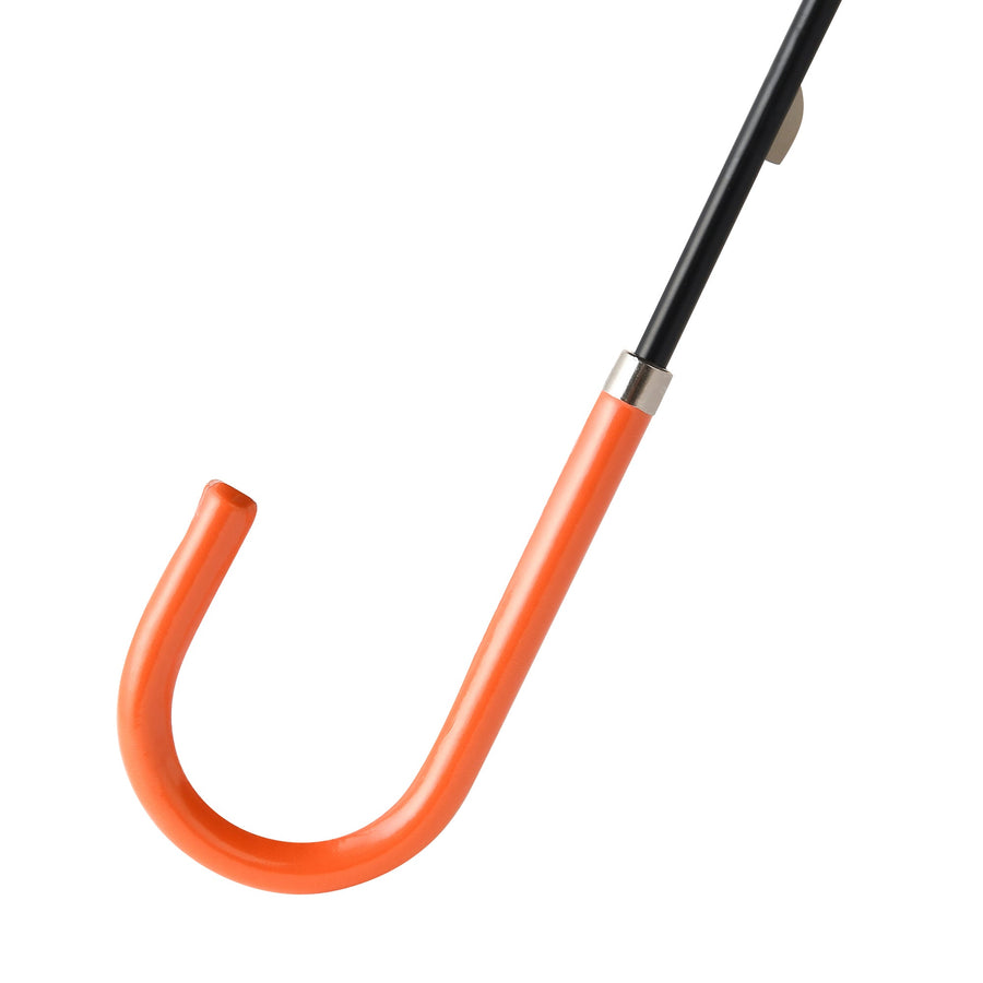 遮光 ウェーブパイピング 長傘 58cm オレンジ（晴雨兼用）