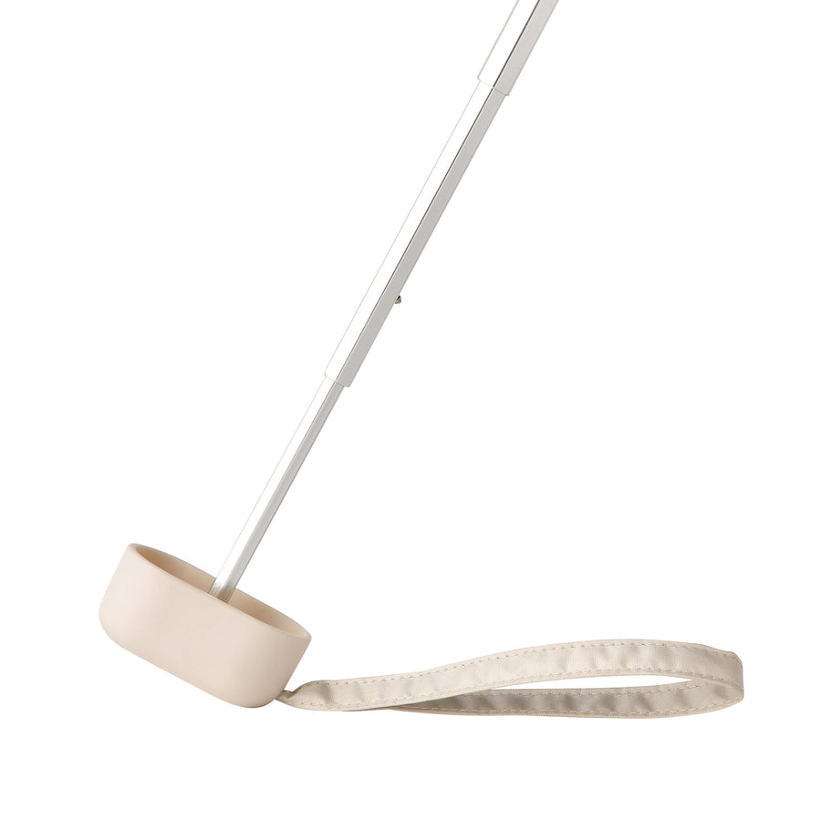 遮光 コンパクト スカラップ 折りたたみ傘 47cm ライトベージュ（晴雨兼用）