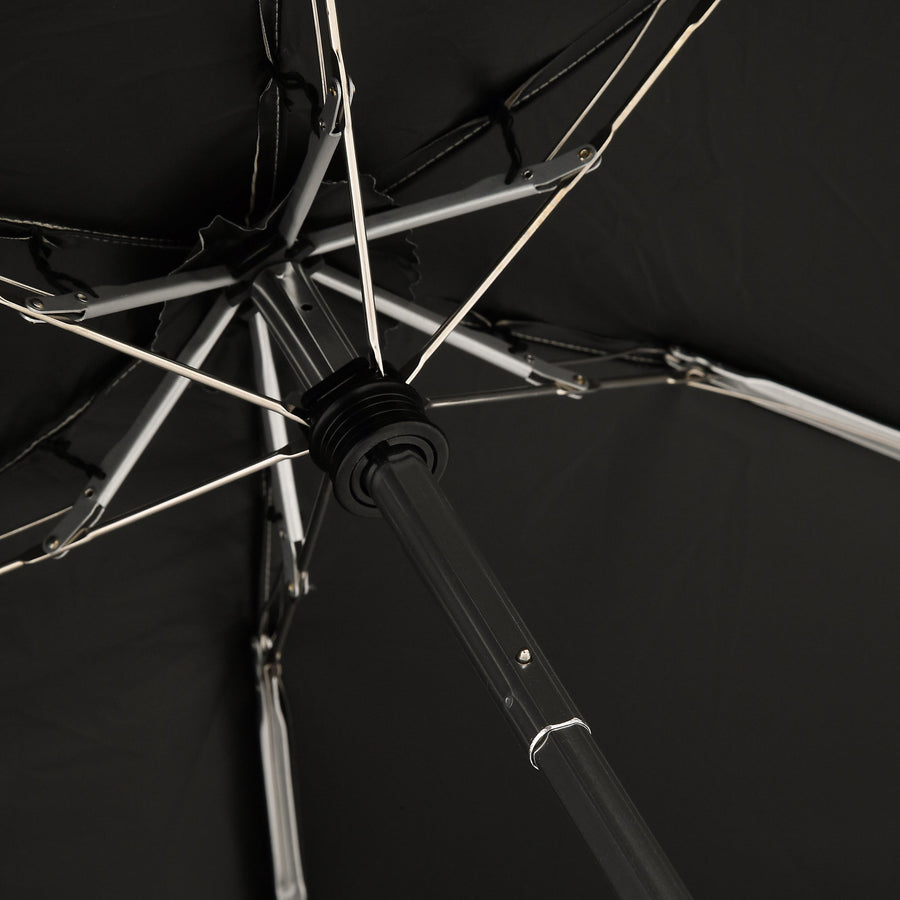 遮光 コンパクト スカラップ 折りたたみ傘 47cm ライトベージュ（晴雨兼用）