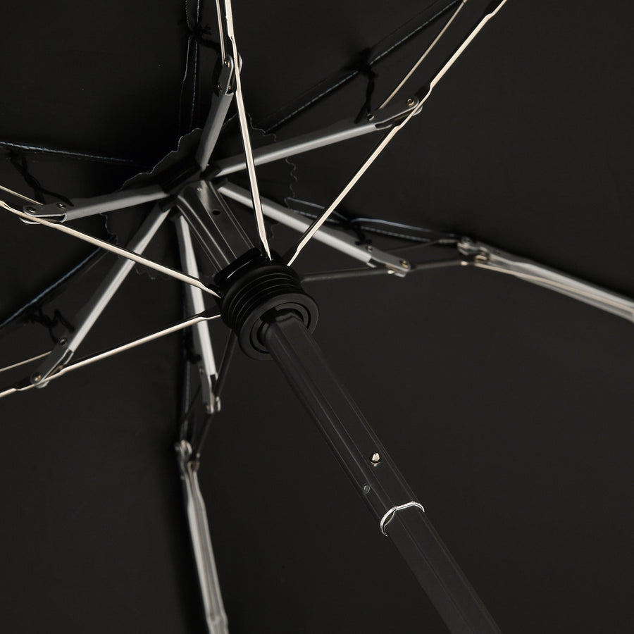 遮光 コンパクト スカラップ 折りたたみ傘 47cm ライトブルー（晴雨兼用）