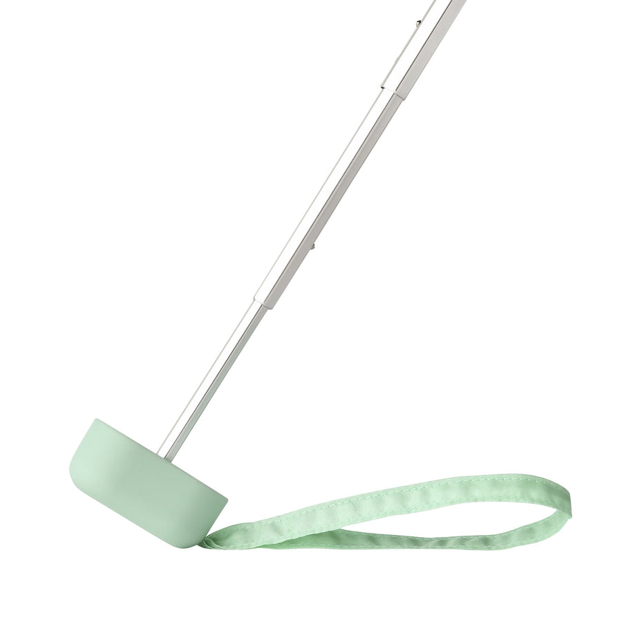 遮光 コンパクト パイピング 折りたたみ傘 47cm ブルー（晴雨兼用）