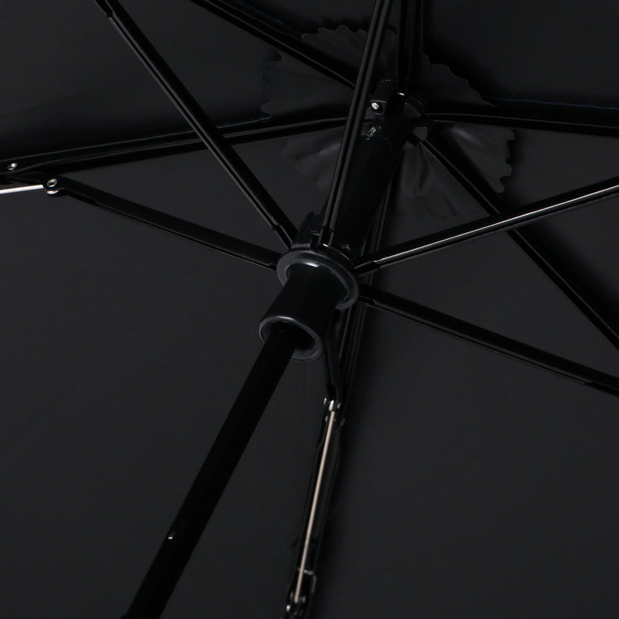 遮光 クラシックフリル 折りたたみ傘 50cm ラベンダー（晴雨兼用）