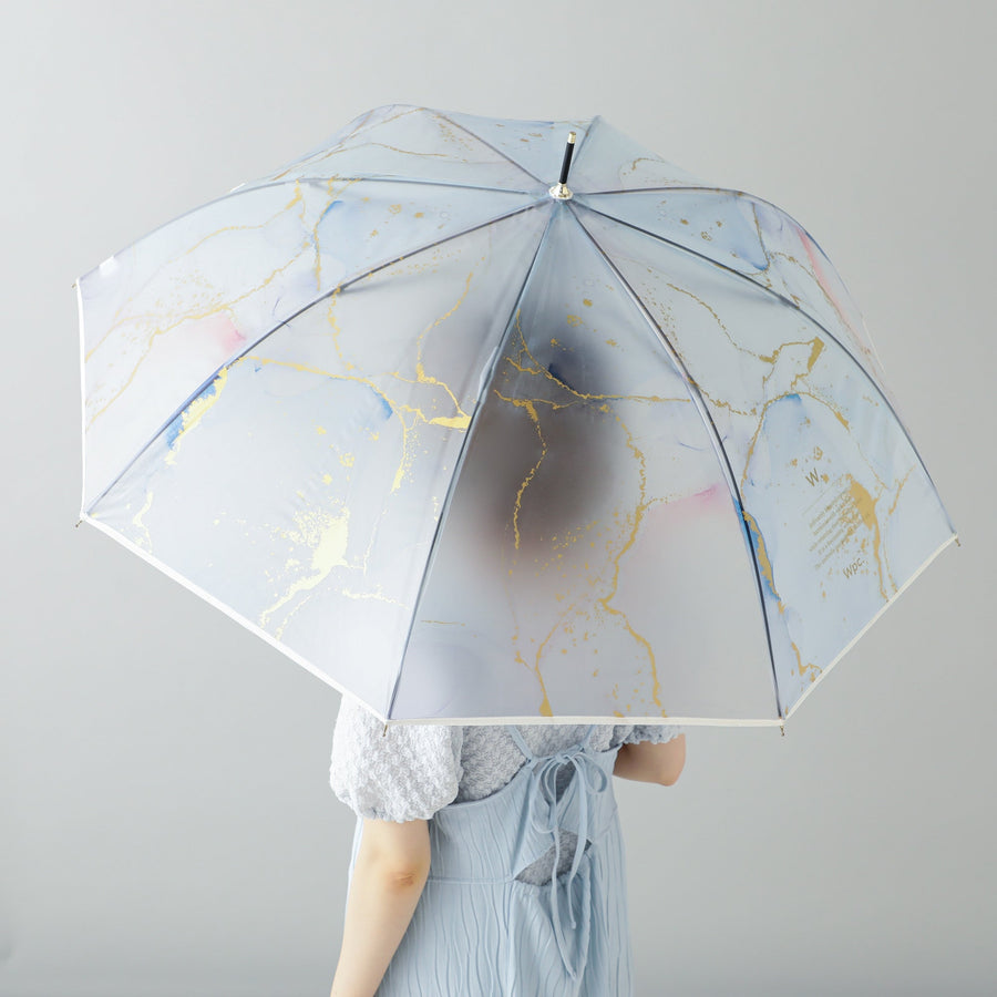 インクアートアンブレラ 長傘 61cm スカイブルー