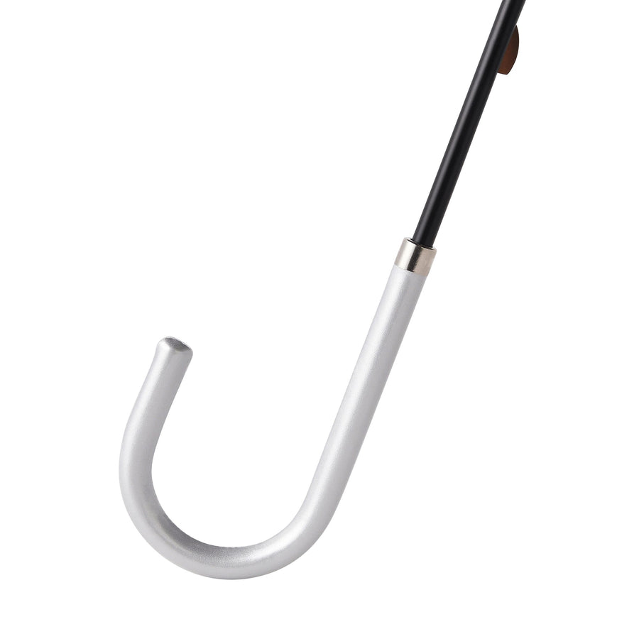 遮光 リボン 長傘 50cm シルバー（晴雨兼用）