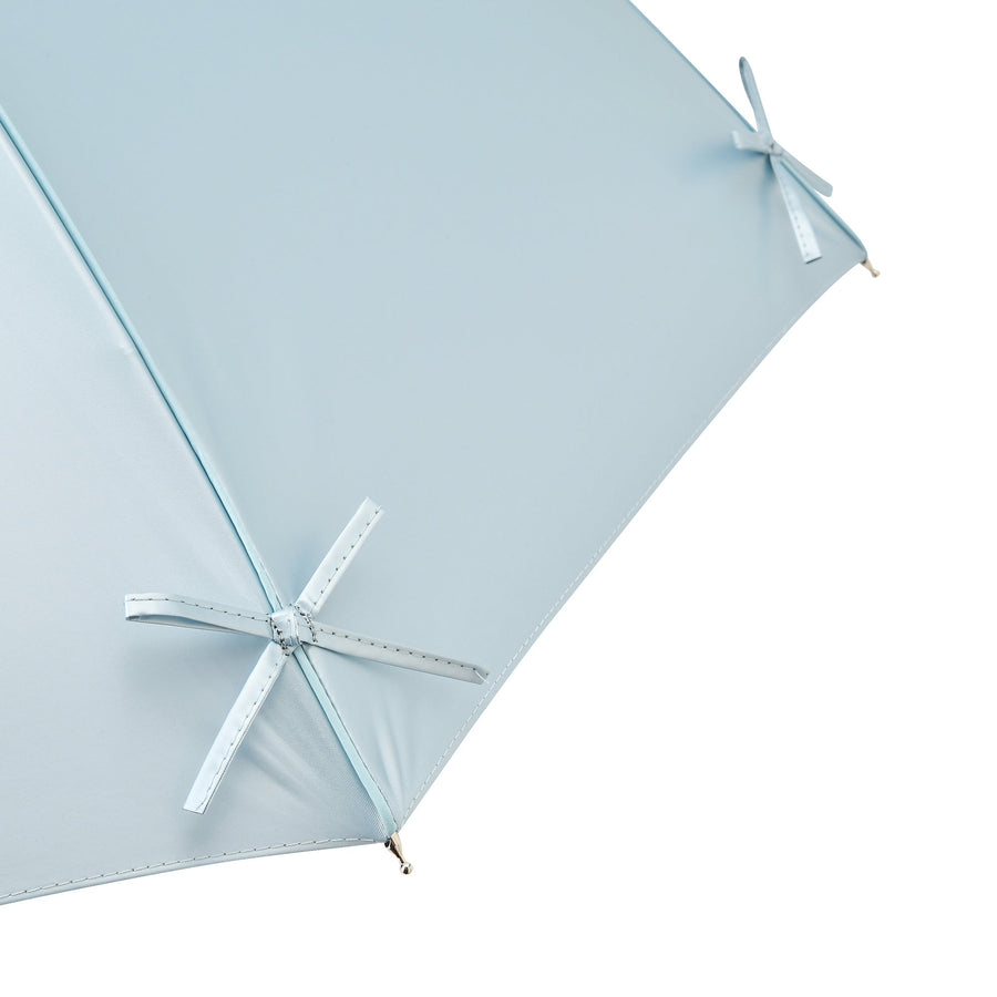 遮光 リボン 長傘 50cm ライトブルー（晴雨兼用）