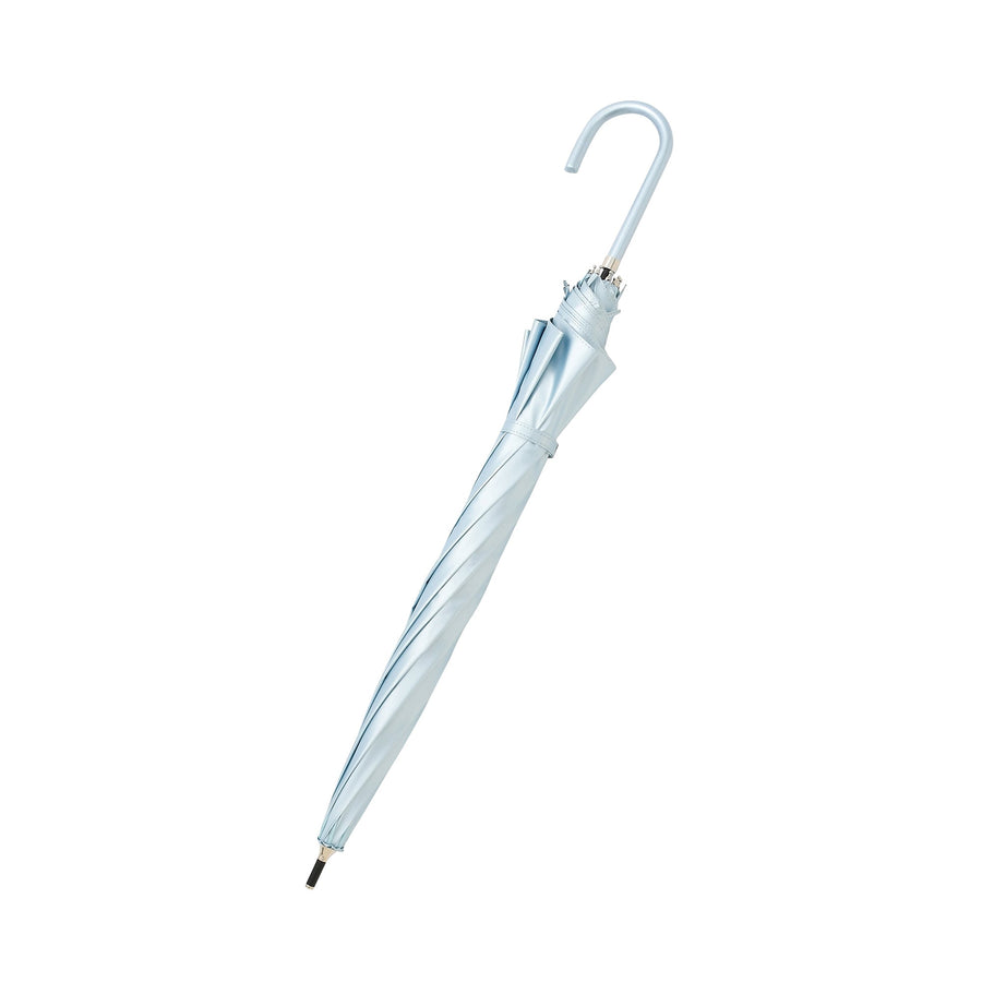 遮光 リボン 長傘 50cm ライトブルー（晴雨兼用）