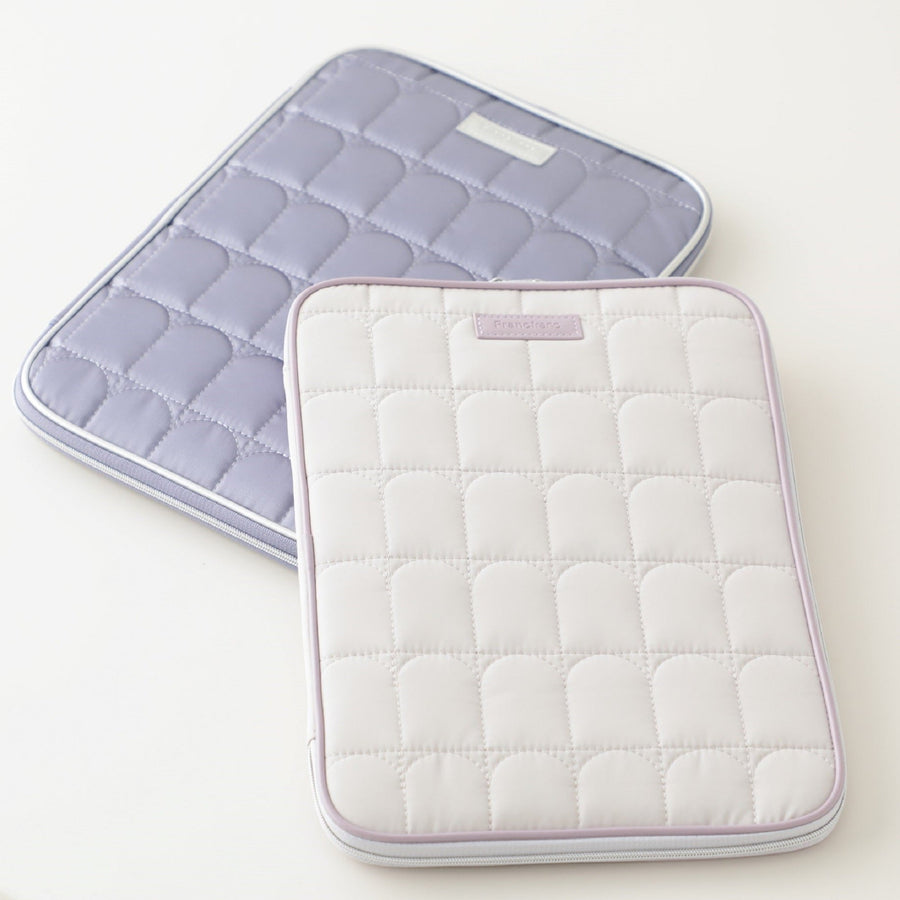 アーチキルト タブレットケース ライトグレー