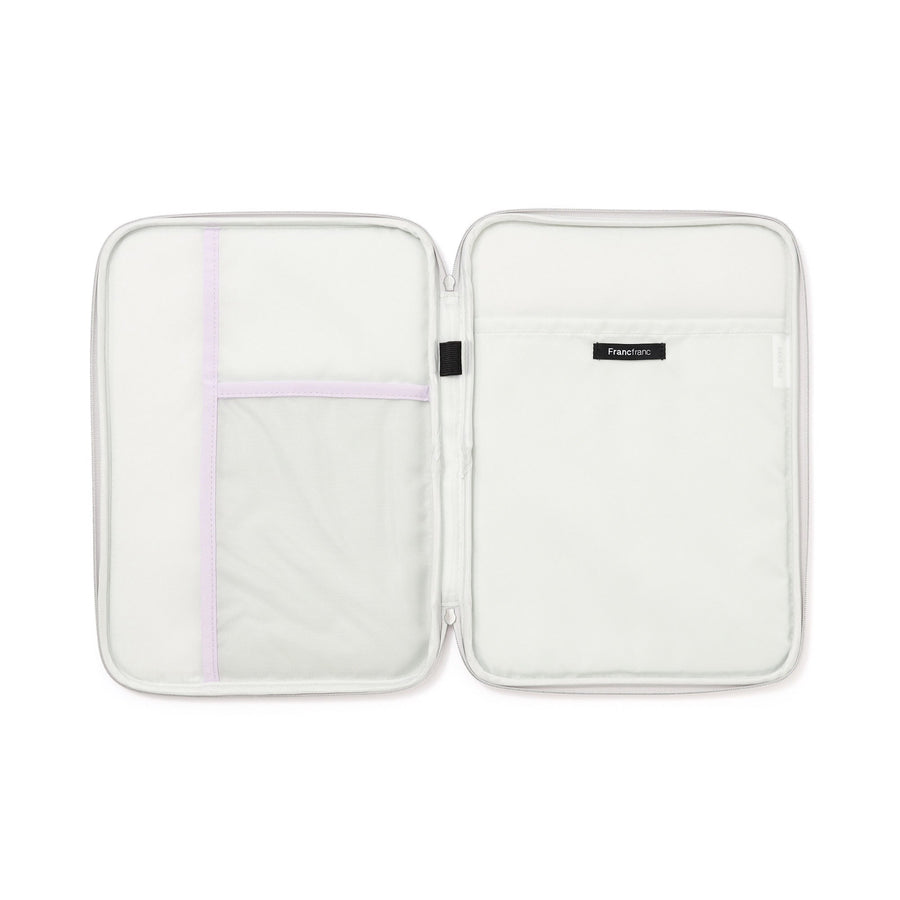 アーチキルト タブレットケース ライトグレー