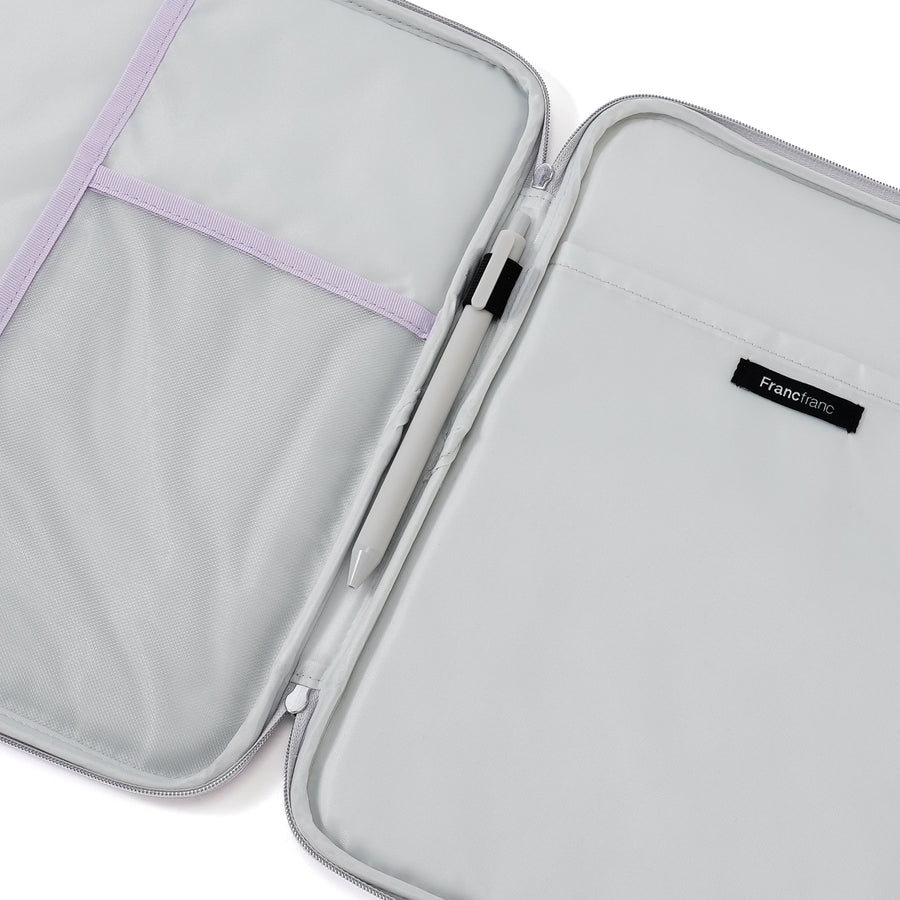 アーチキルト タブレットケース ライトグレー