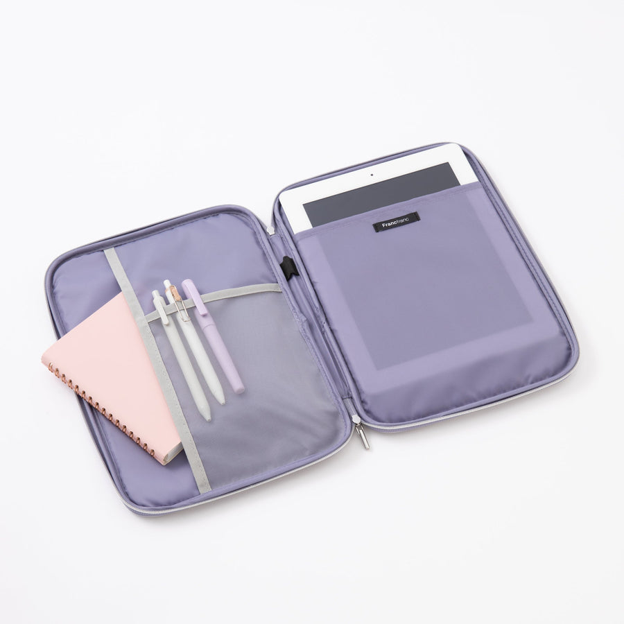 アーチキルト タブレットケース ブルーグレー