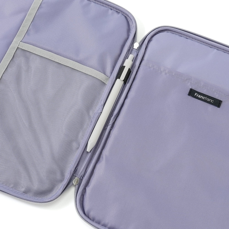 アーチキルト タブレットケース ブルーグレー