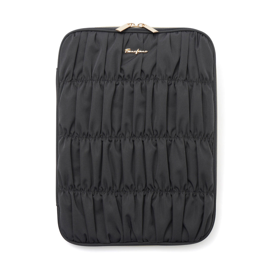 ギャザー タブレットケース ダークグレー