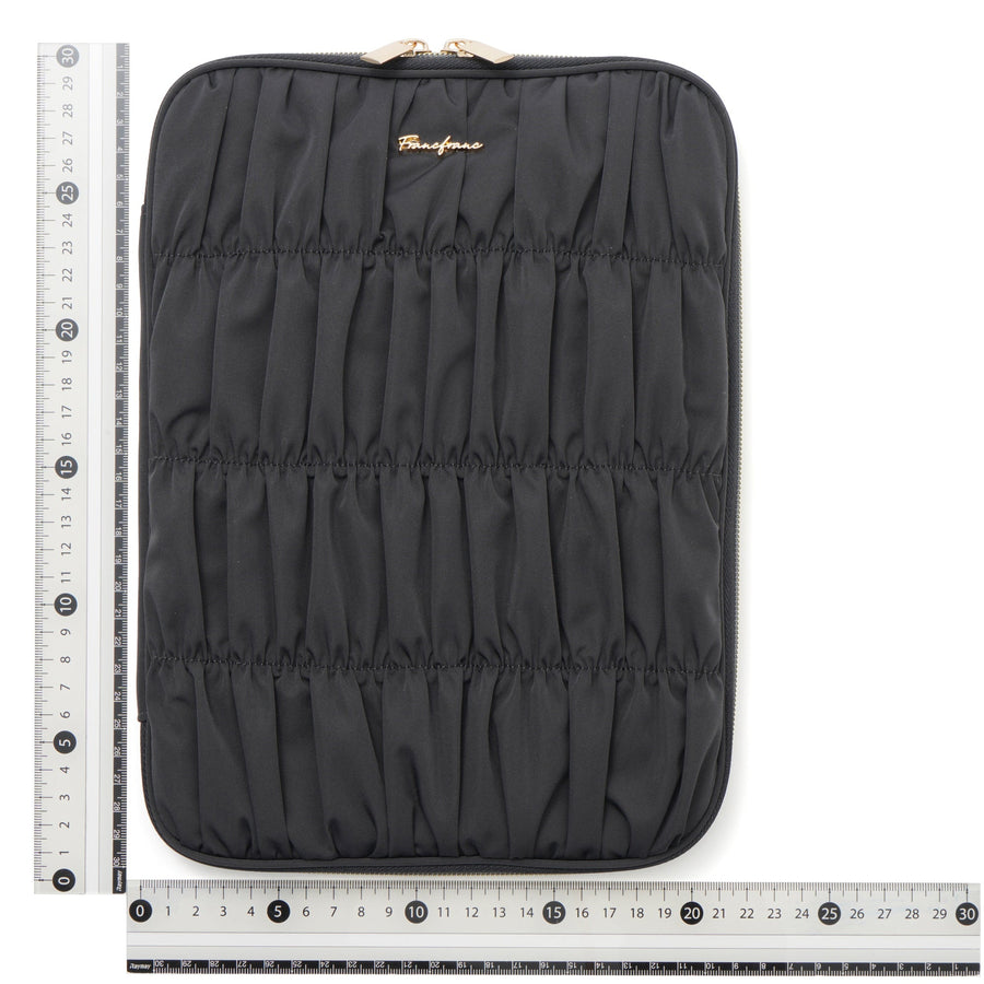 ギャザー タブレットケース ダークグレー