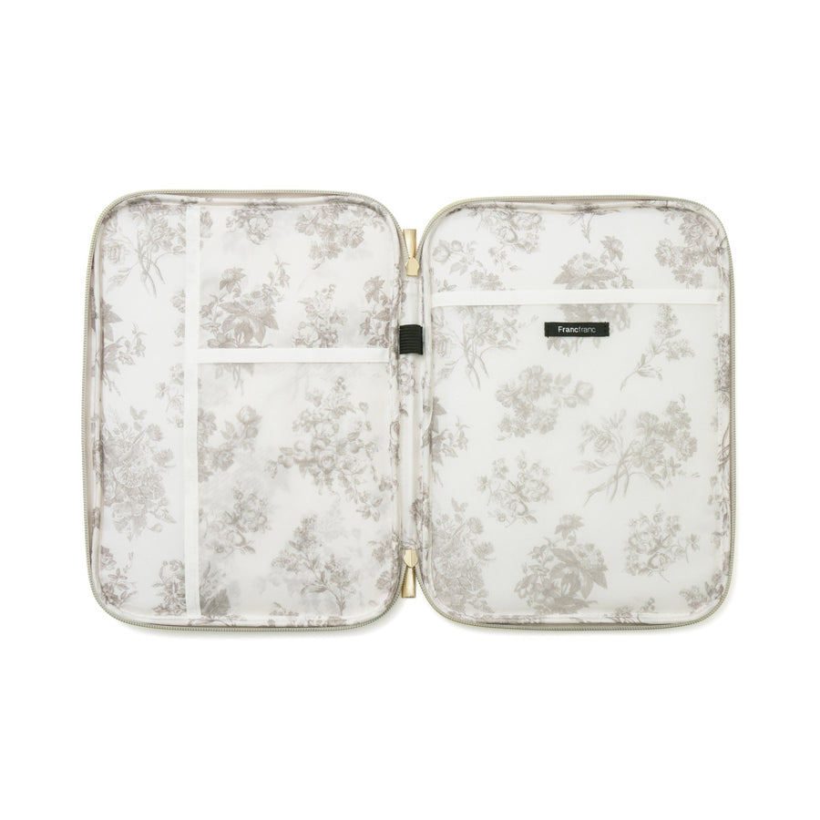 ギャザー タブレットケース ライトピンク