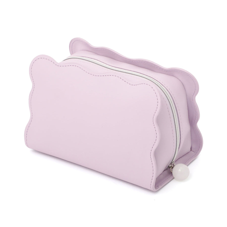 ウェーブシェイプ ポーチ L ライトパープル