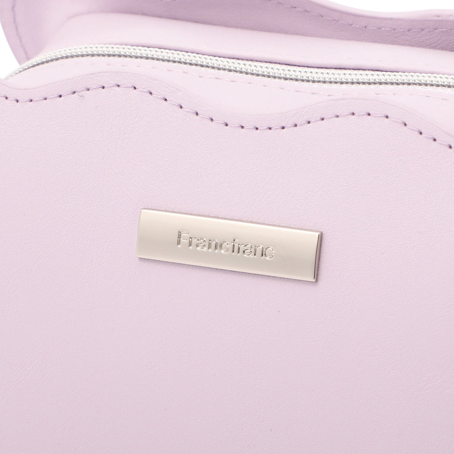 ウェーブシェイプ ポーチ L ライトパープル