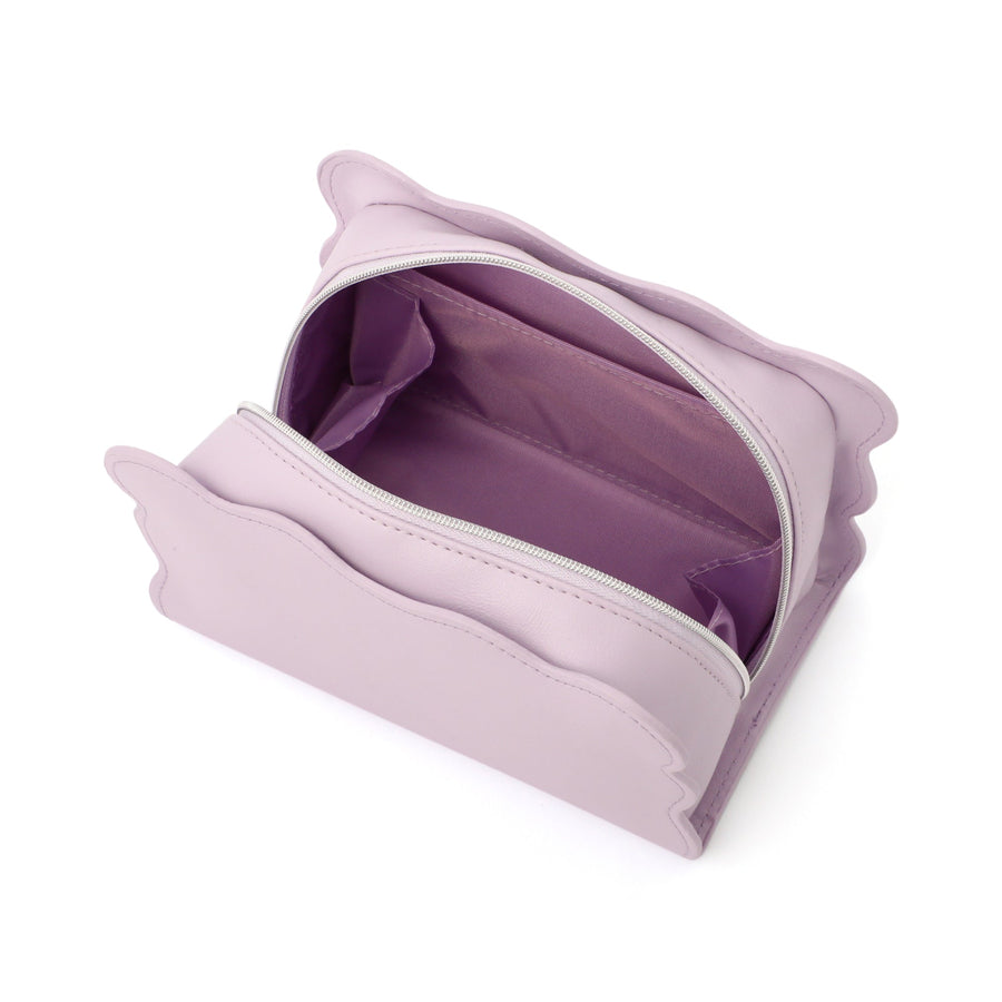 ウェーブシェイプ ポーチ L ライトパープル