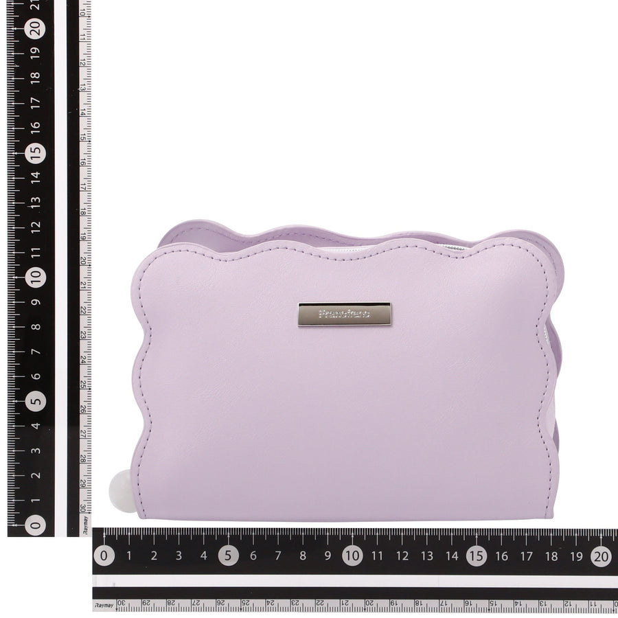 ウェーブシェイプ ポーチ L ライトパープル