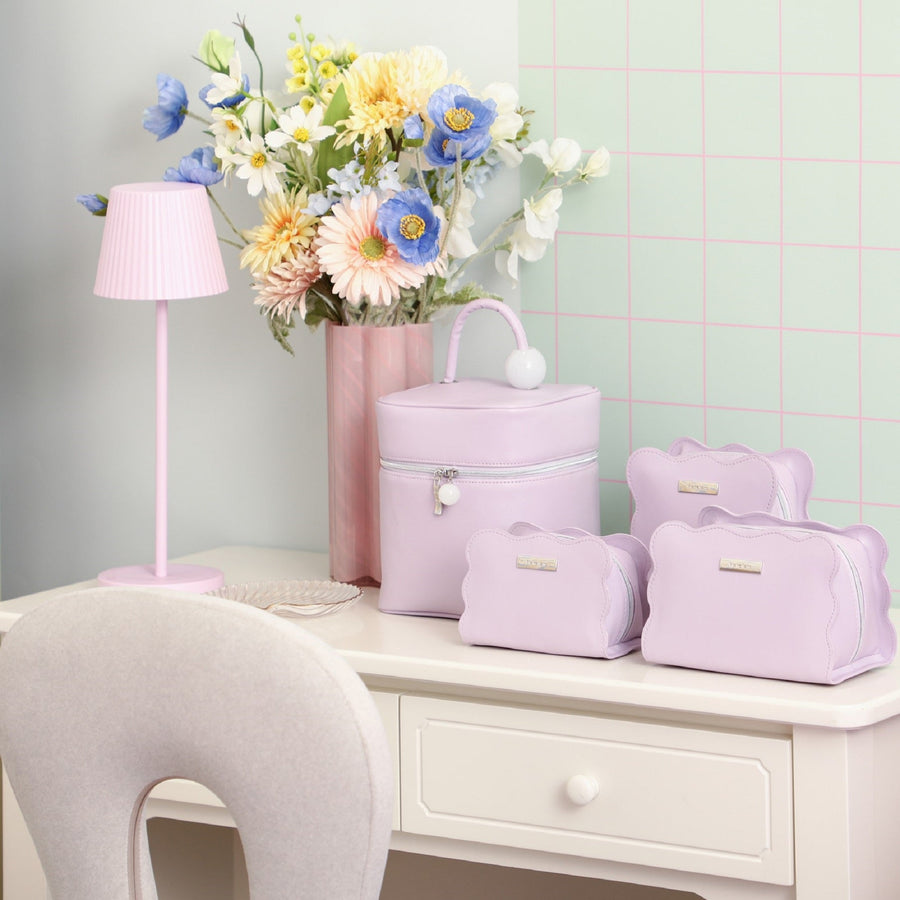 ウェーブシェイプ スタンドポーチ S ライトパープル