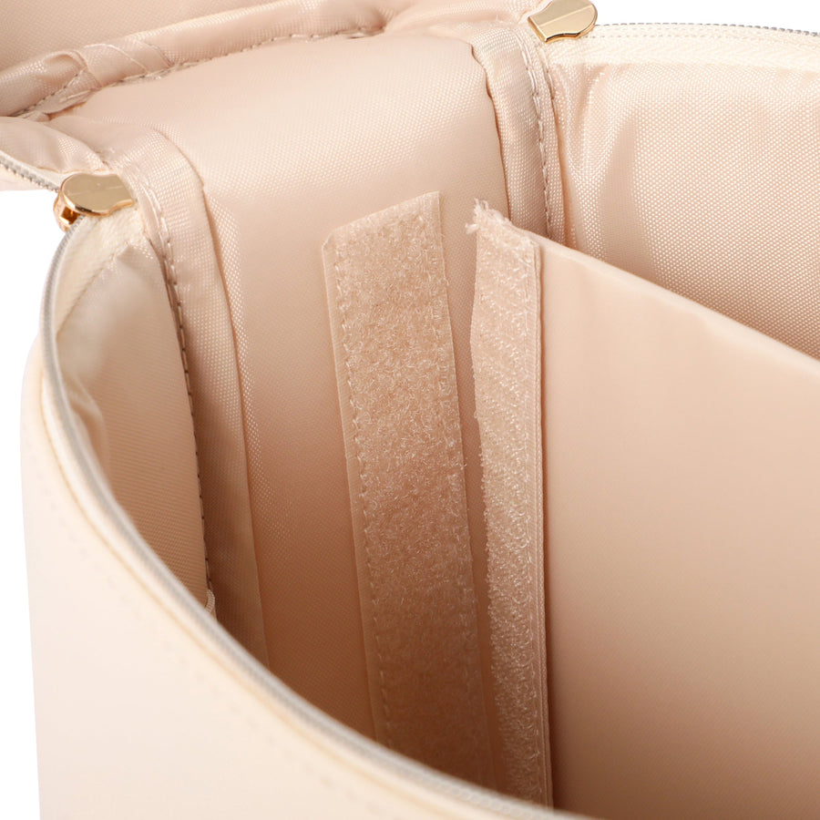 ウェーブシェイプ バニティポーチ S アイボリー