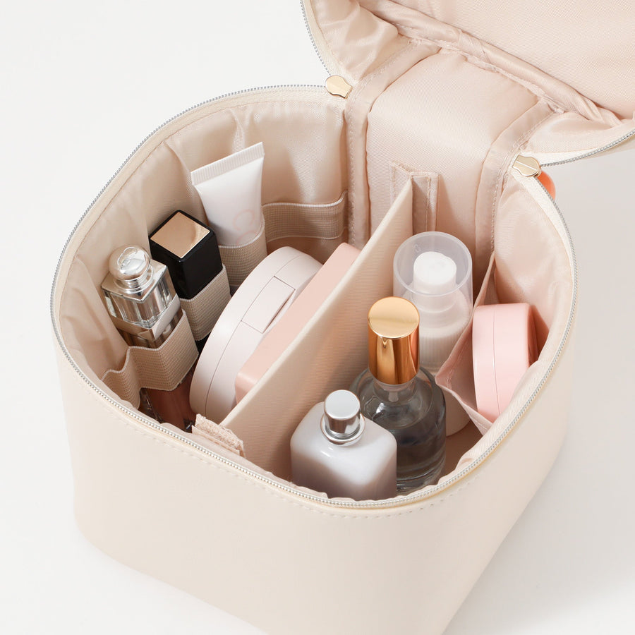 ウェーブシェイプ バニティポーチ S アイボリー