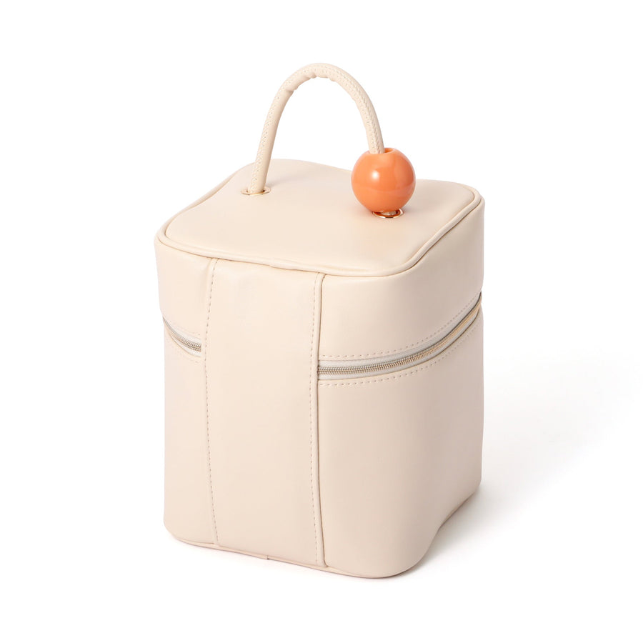 ウェーブシェイプ バニティポーチ S アイボリー