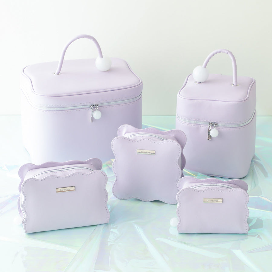 ウェーブシェイプ バニティポーチ S ライトパープル