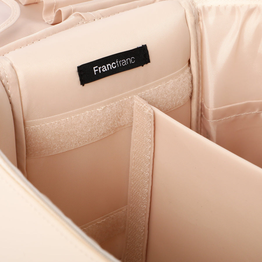 ウェーブシェイプ バニティポーチ L アイボリー