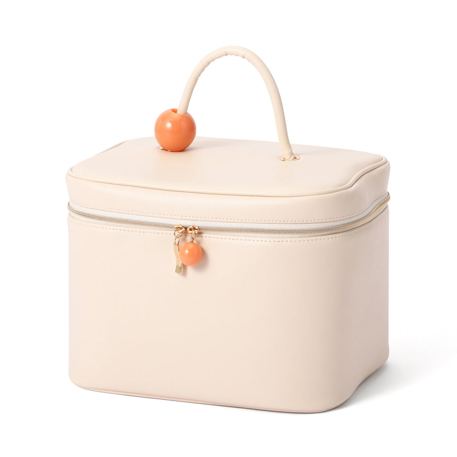 ウェーブシェイプ バニティポーチ L アイボリー