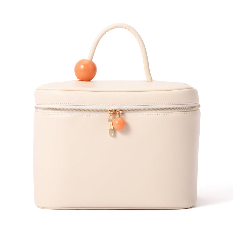 ウェーブシェイプ バニティポーチ L アイボリー