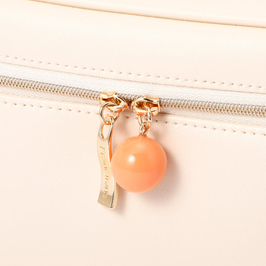 ウェーブシェイプ バニティポーチ L アイボリー