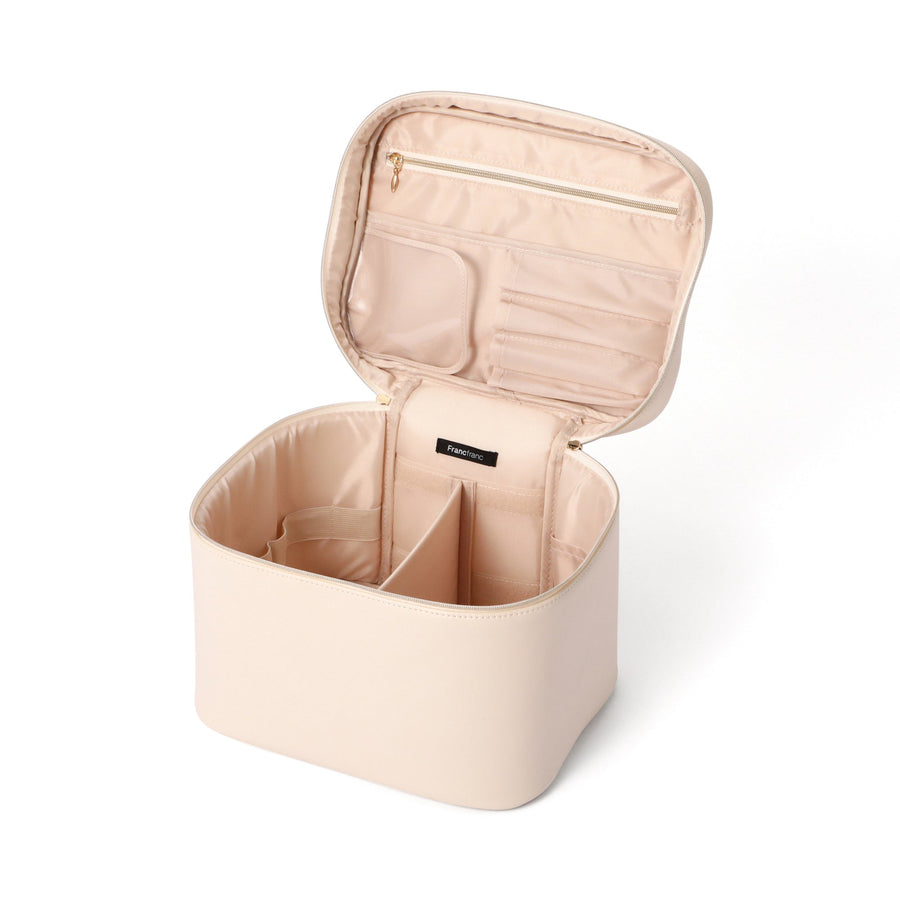 ウェーブシェイプ バニティポーチ L アイボリー