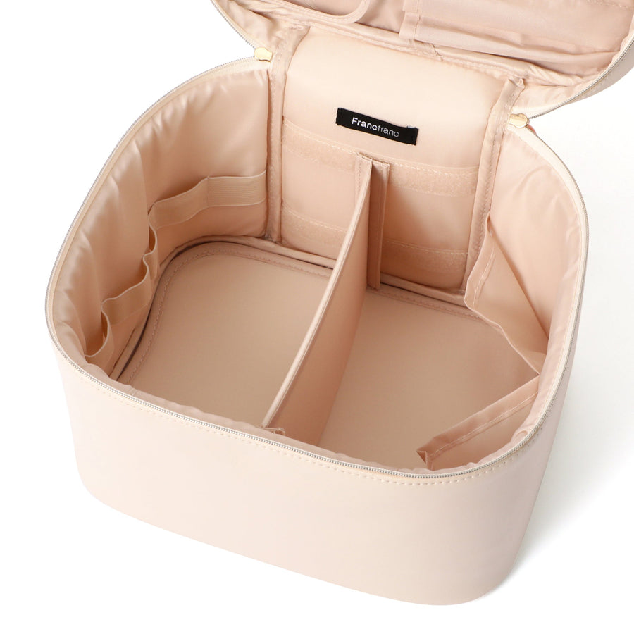 ウェーブシェイプ バニティポーチ L アイボリー