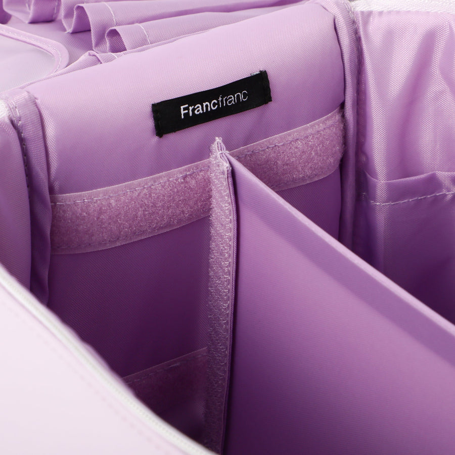 ウェーブシェイプ バニティポーチ L ライトパープル