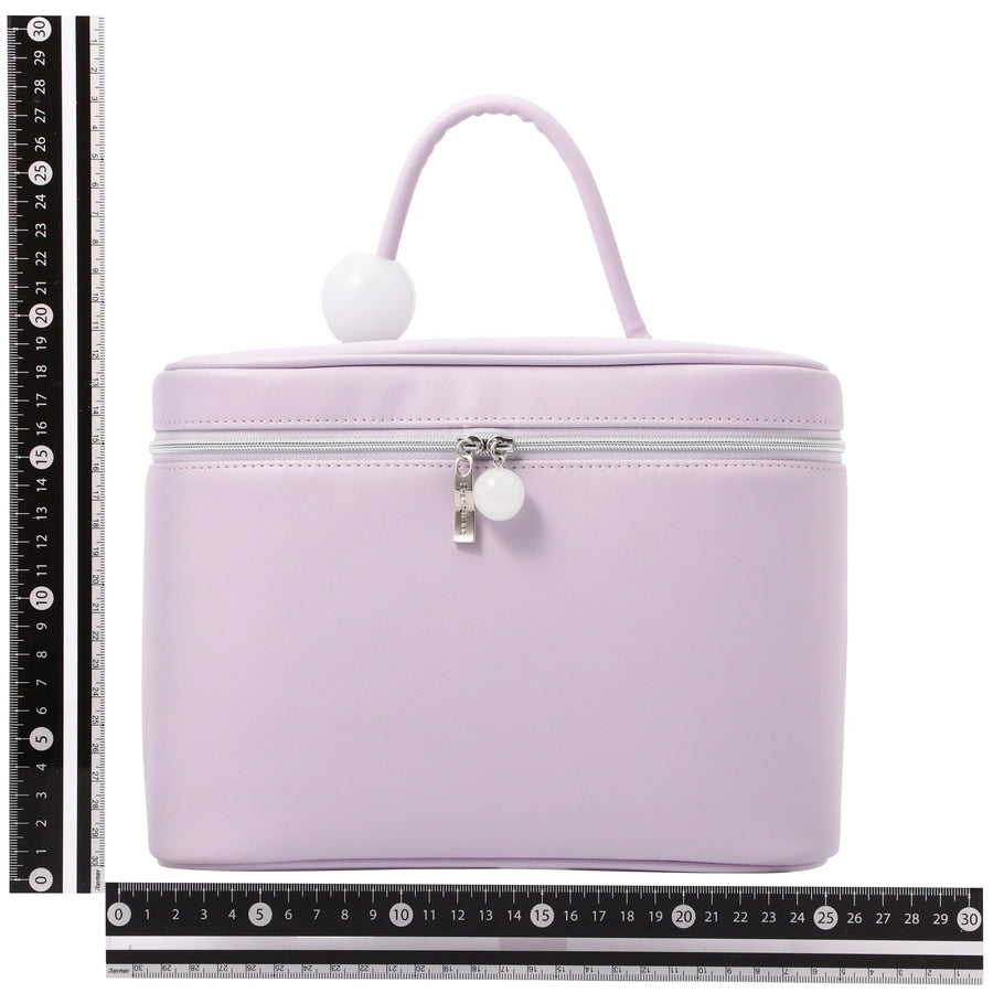 ウェーブシェイプ バニティポーチ L ライトパープル