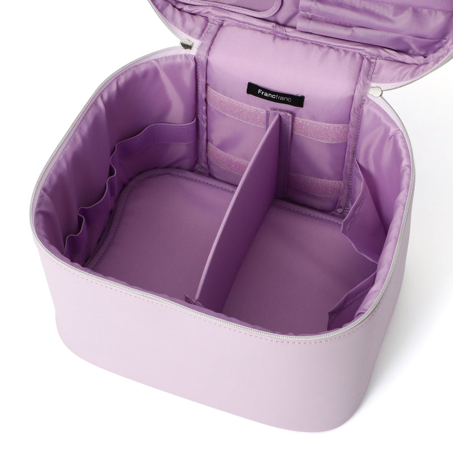 ウェーブシェイプ バニティポーチ L ライトパープル