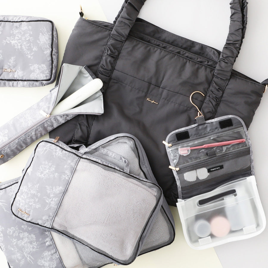 クラシックフラワー ヘアアイロンケース ダークグレー