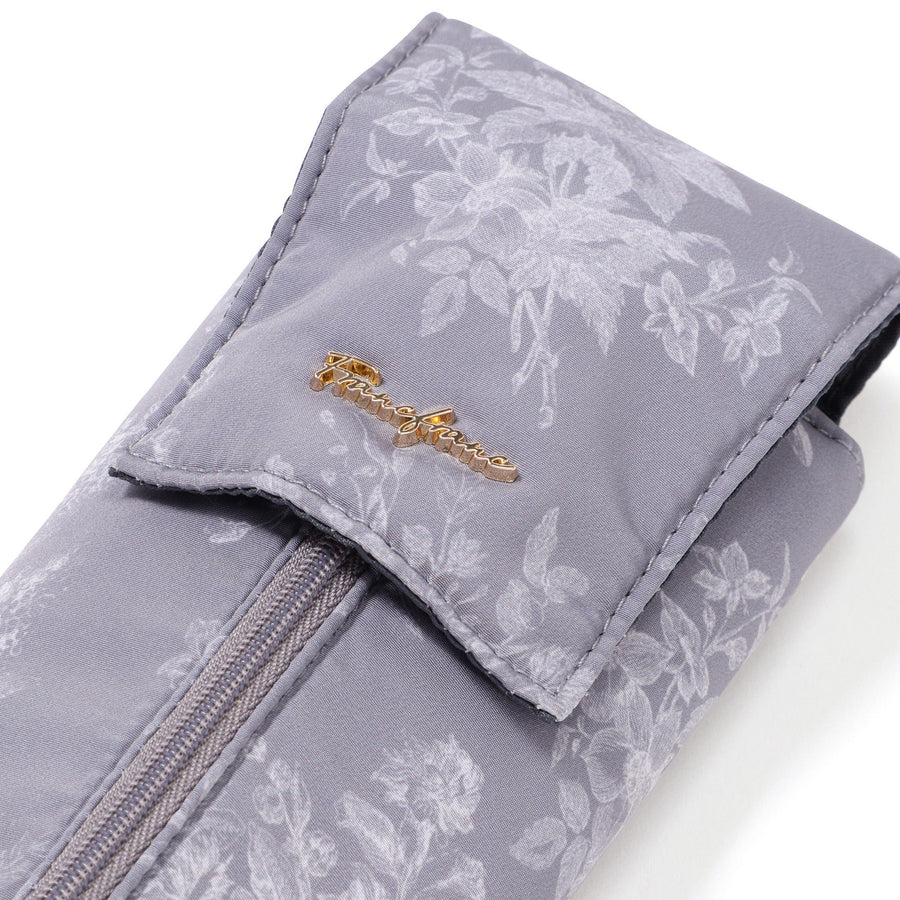 クラシックフラワー ヘアアイロンケース ダークグレー