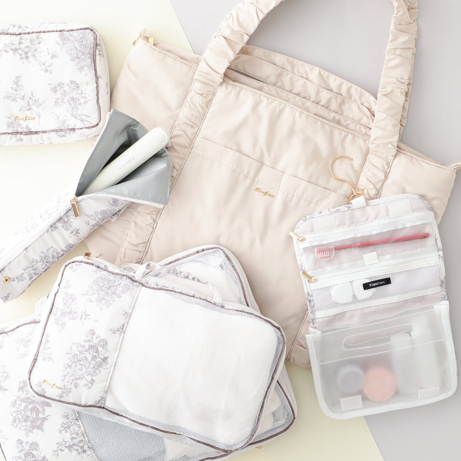 クラシックフラワー ヘアアイロンケース ライトピンク