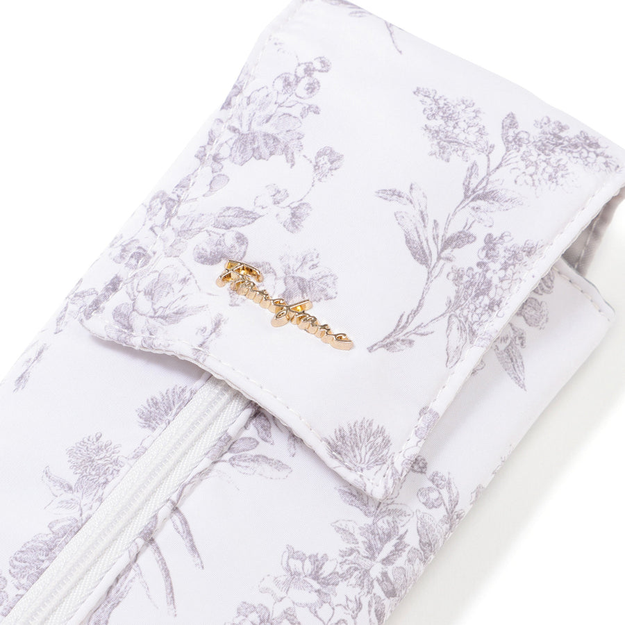 クラシックフラワー ヘアアイロンケース ライトピンク