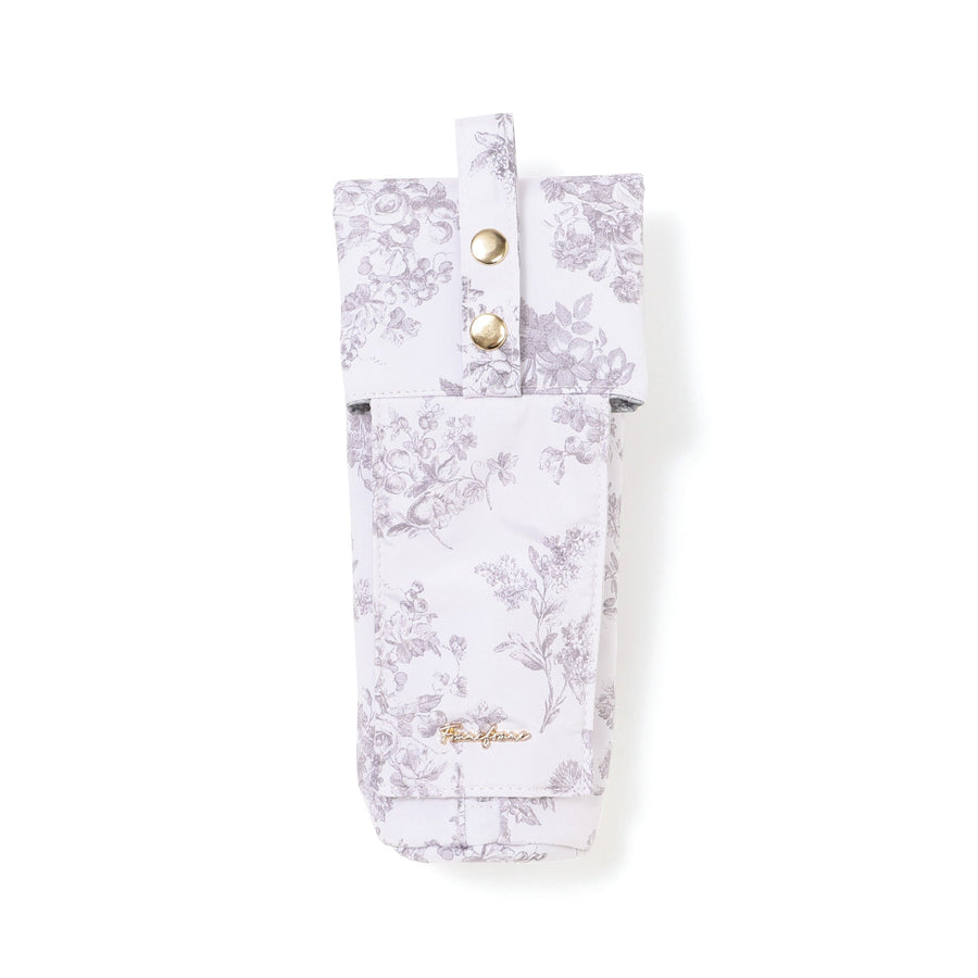 クラシックフラワー ヘアアイロンケース ライトピンク