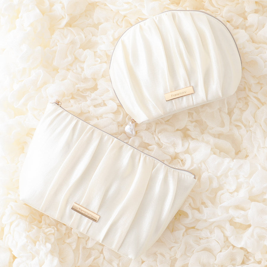 パールシフォン ポーチ S アイボリー