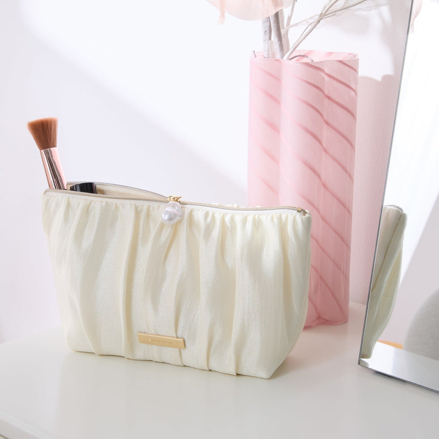 パールシフォン ポーチ L アイボリー