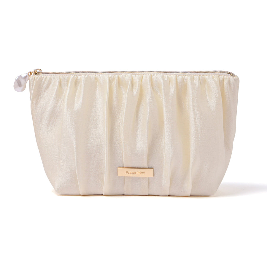 パールシフォン ポーチ L アイボリー