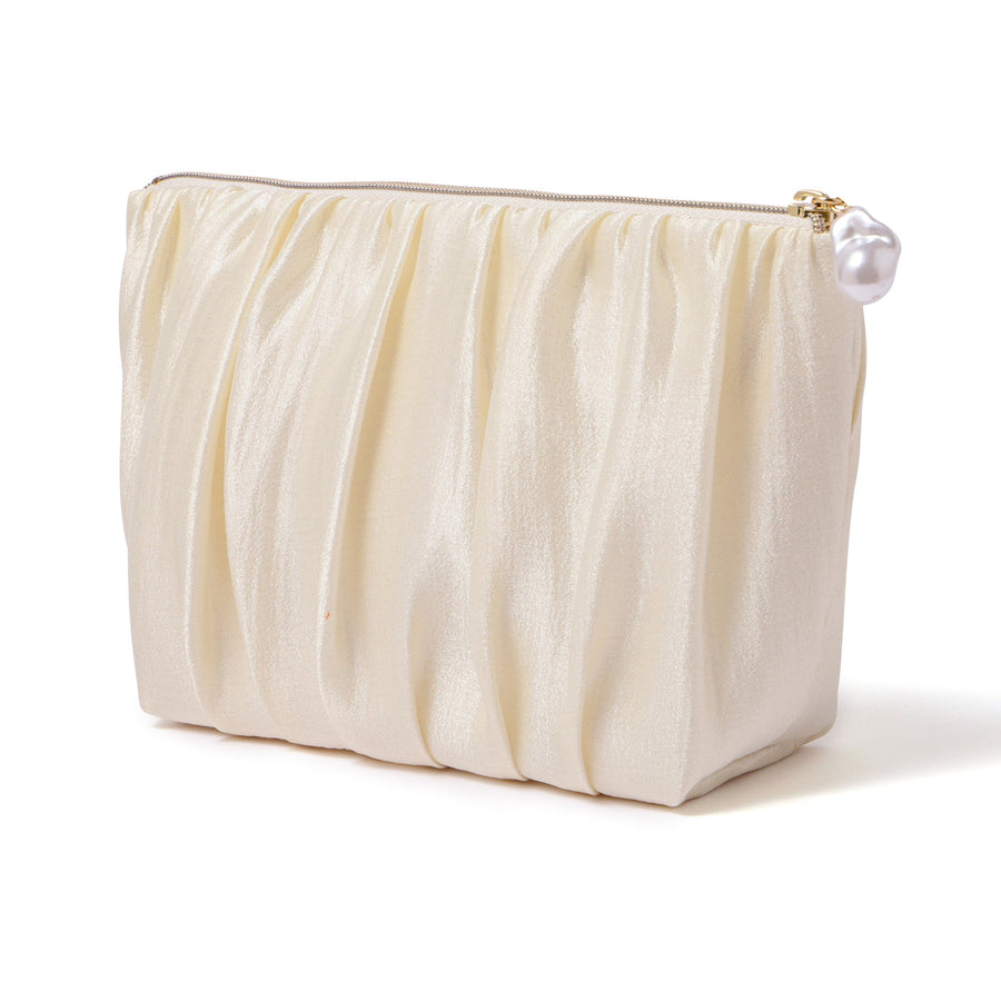 パールシフォン ポーチ L アイボリー